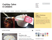 Tablet Screenshot of cookingcakesandchildren.com